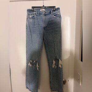 Abercrombie & Fitch The 90s Straight Ultra High Rise